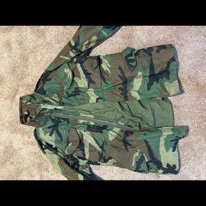 Real Army camouflage coat